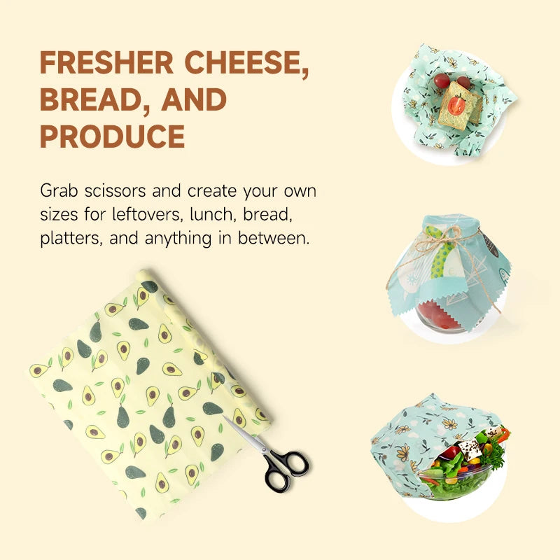 Reusable Beeswax Wrap Roll, Eco-Friendly
