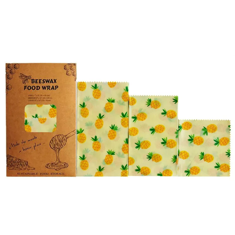 Reusable Beeswax Food Wrap Eco Friendly Kitchen Packaging Paper