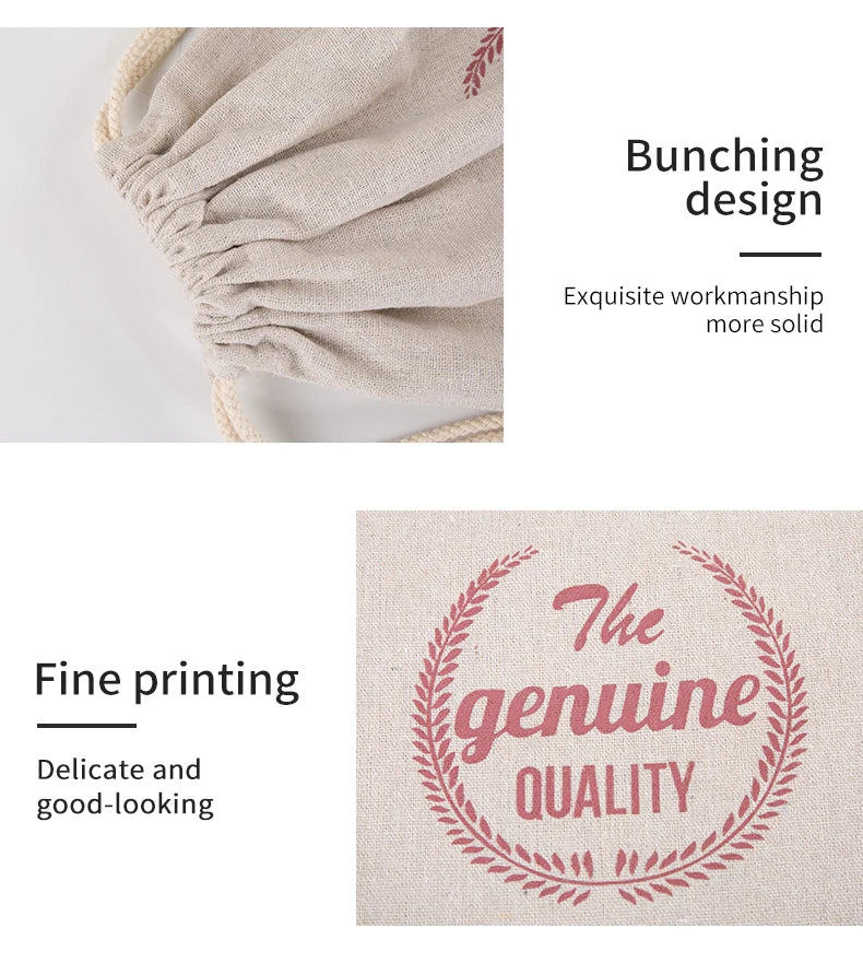 Beeswax Linen Bread Bags, Washable, Removable Lining, Reusable Bread Bag