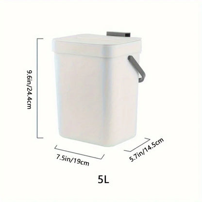 Small Countertop Compost Bin with Lid,Odor-Free Food Scrap Container