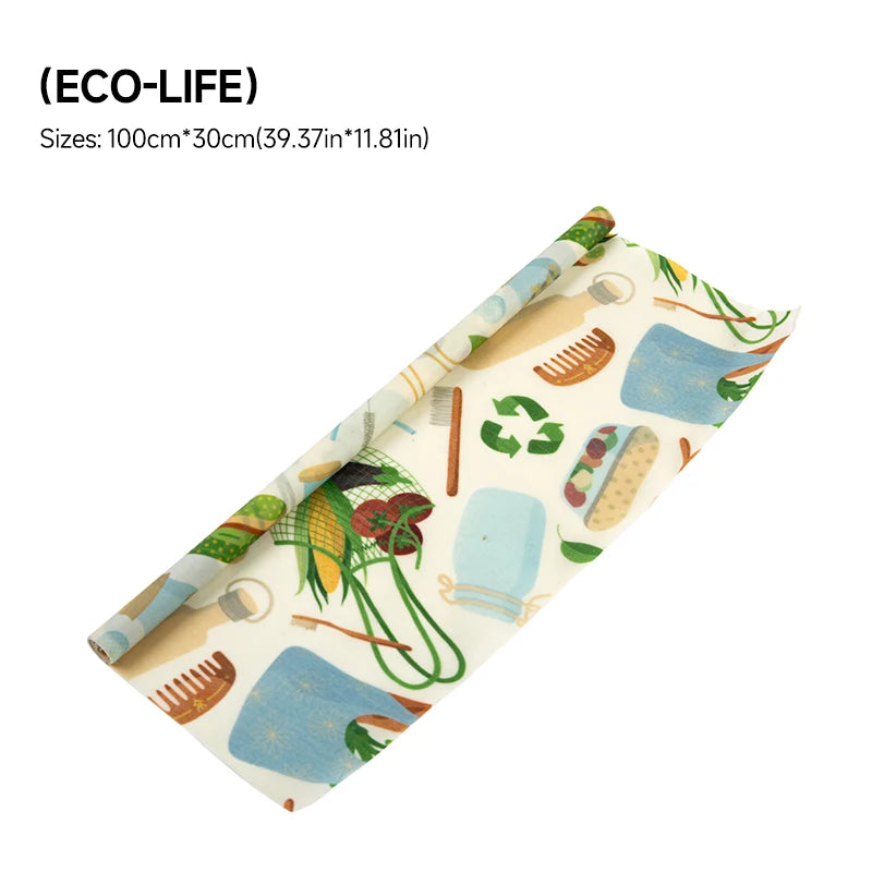 Reusable Beeswax Wrap Roll, Eco-Friendly