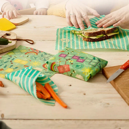 Reusable Beeswax Food Wrap Eco Friendly Kitchen Packaging Paper